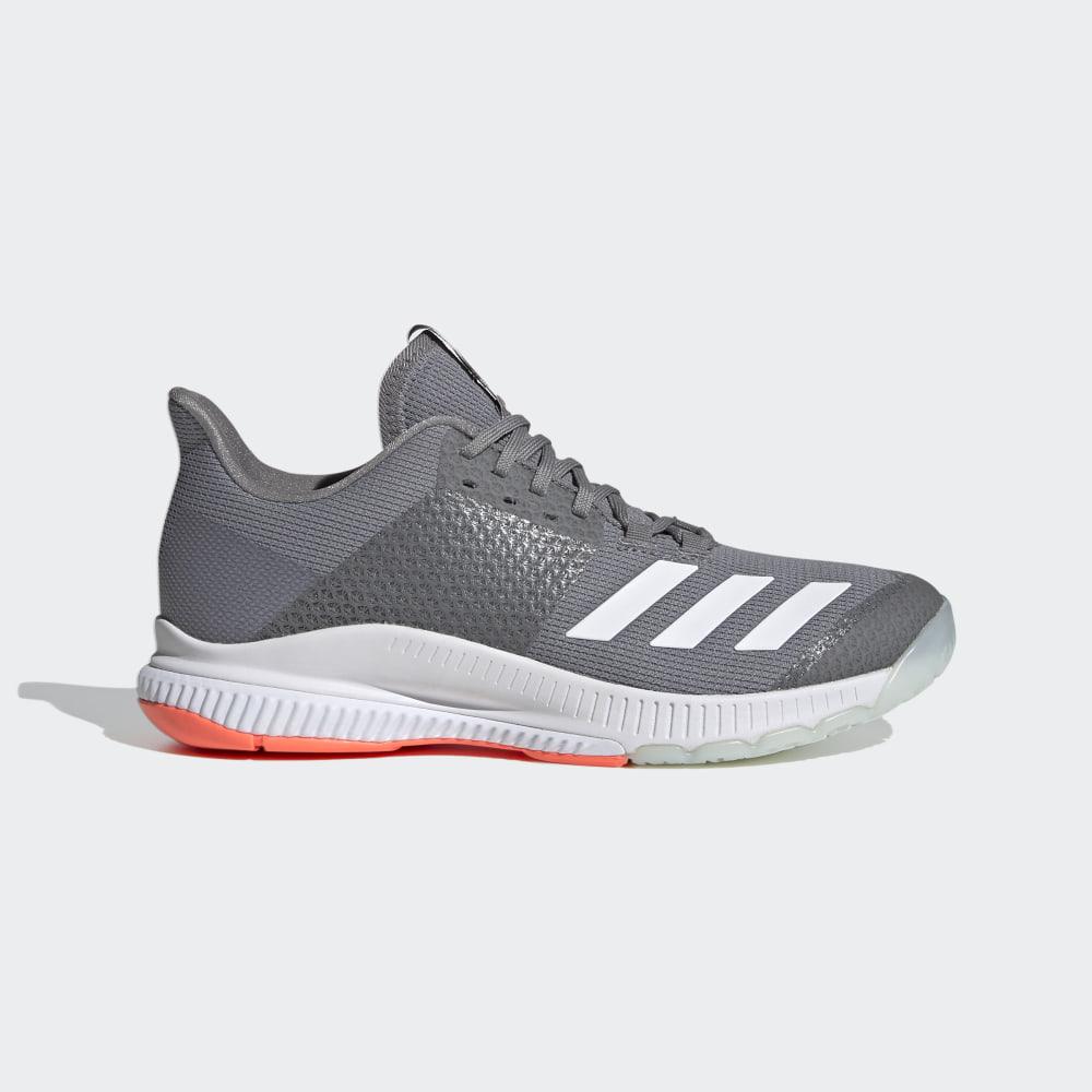 Adidasi Volei Adidas Crazyflight Bounce 3 Dama Romania - Gri/Albi/Corai EH0856